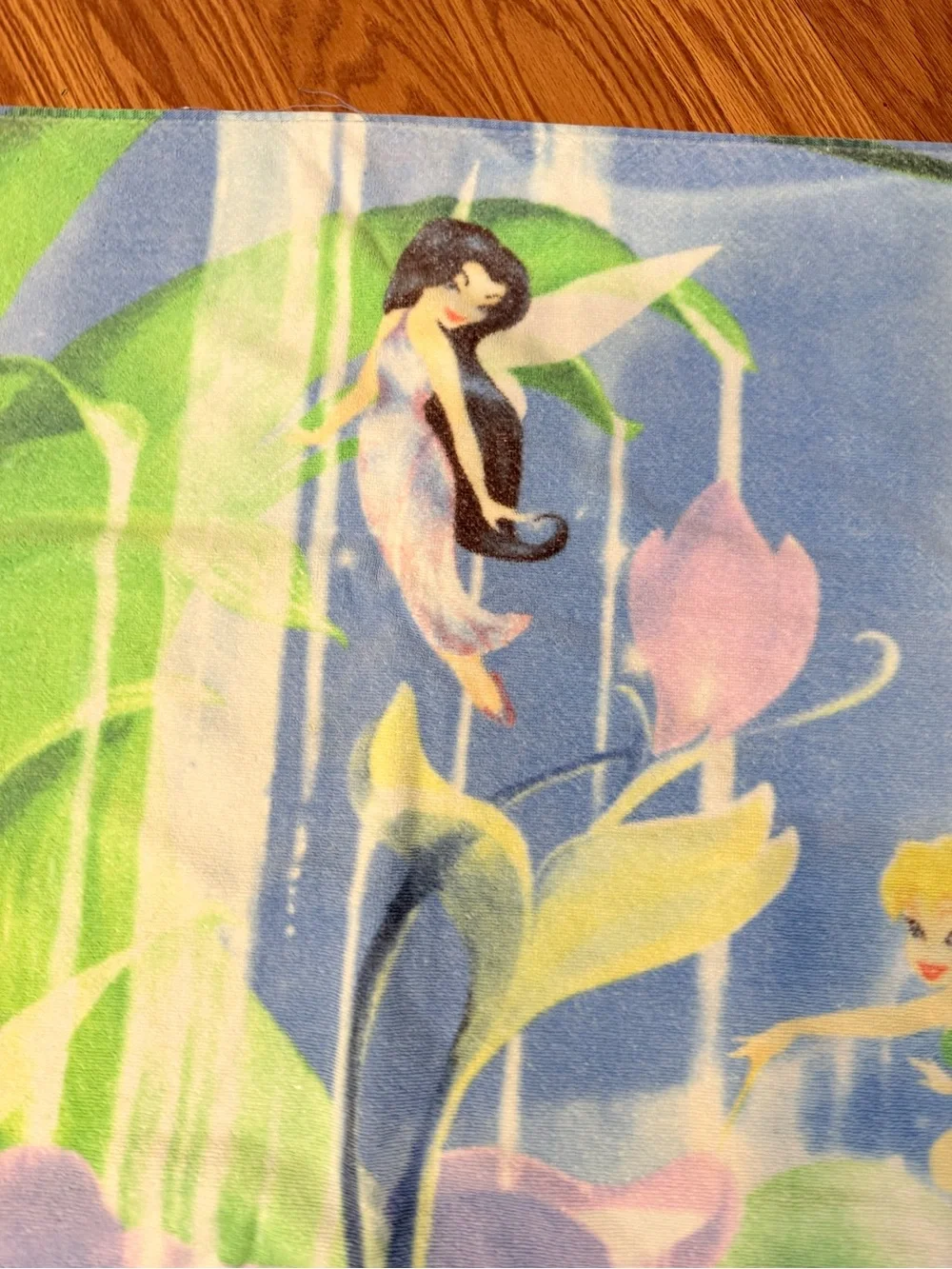 Vintage 2000s Disney Store Disney Fairies Beach Towel Tinker Bell & Friends Cott